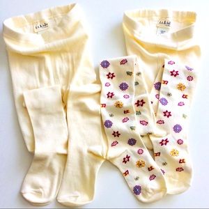 L.L. Bean (2Pairs) Girls Leggings Tights Size M NWOT Sz M